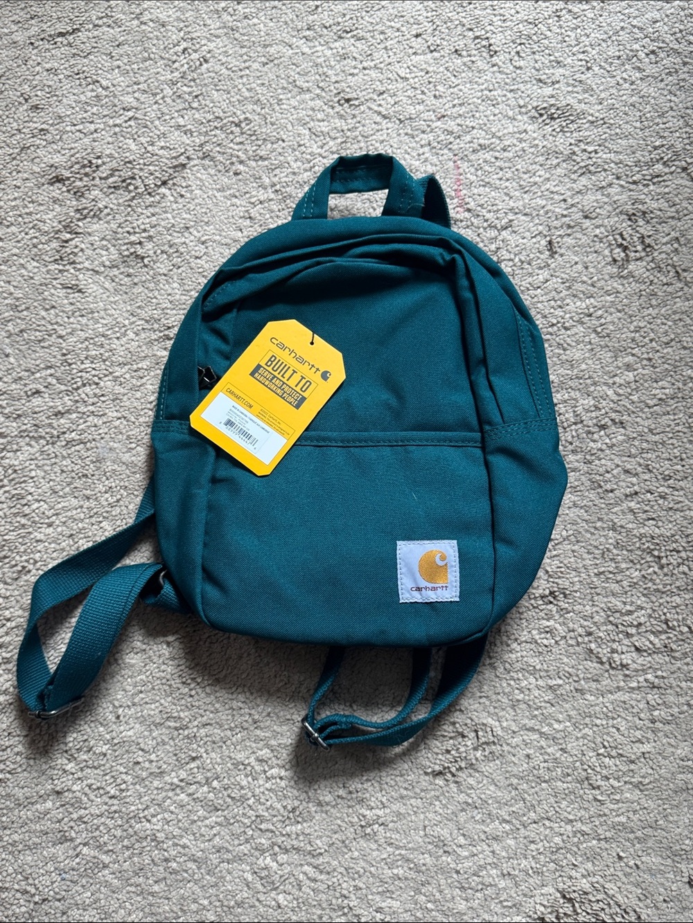 Carhartt Teal Mini Backpack with Front Pocket